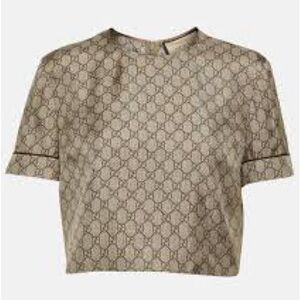 Silk Gucci Crop top